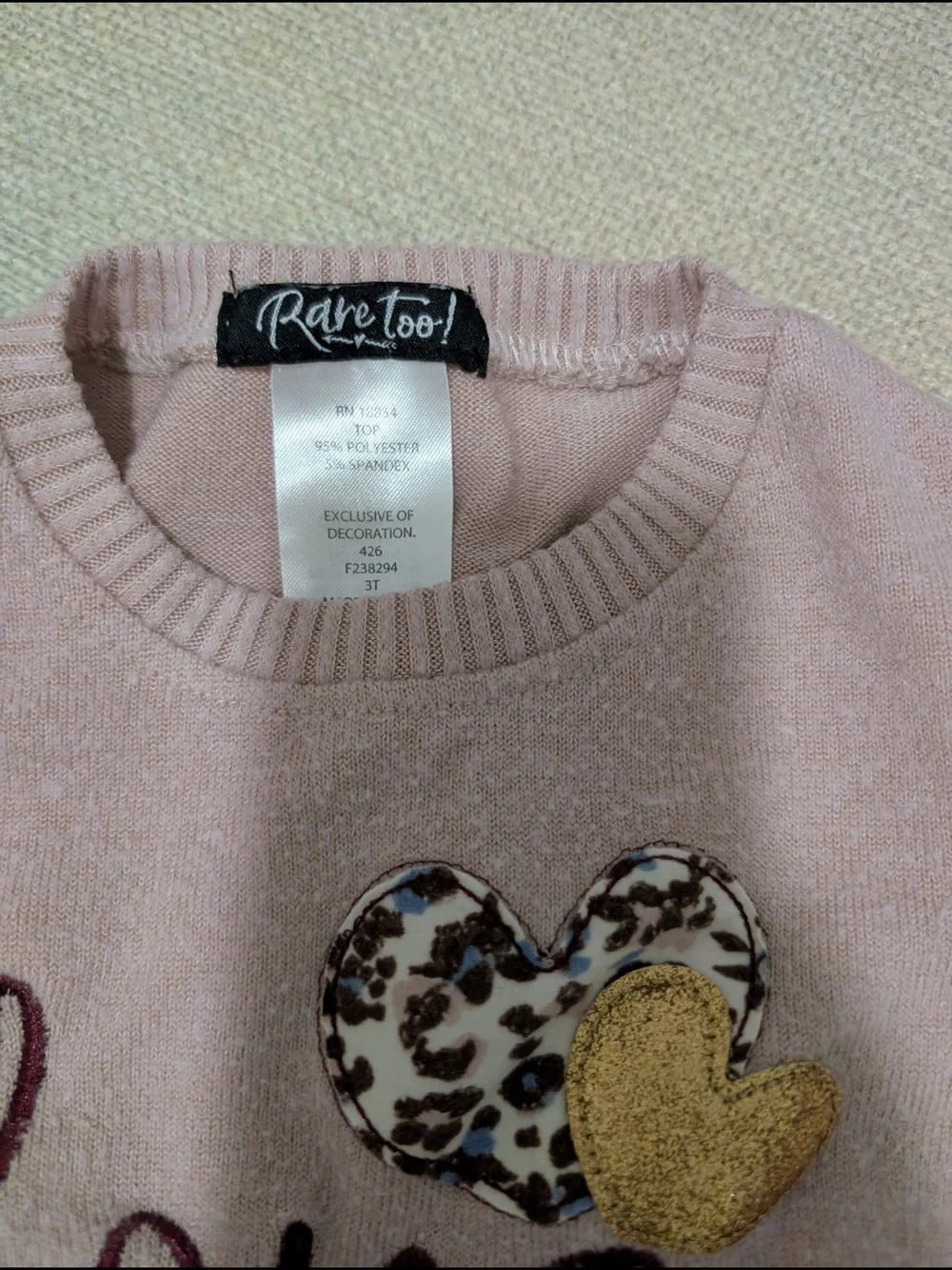 Kids Floral Leopard Print Leggings Sweatshirt Set